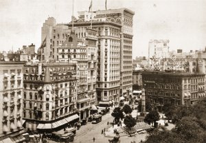 Broadway en Madison Square con el Monumento Worth, 1893 de American Photographer